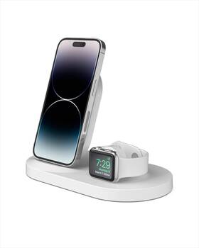 Belkin 745883762958 Boost Up Wireless Charging Dock For Iphone With Apple Watch Charger-white