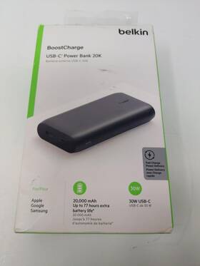 Belkin 745883797622 Boostcharge Usb-c Pd 20k Mah Power Bank Portable Iphone Charger Battery