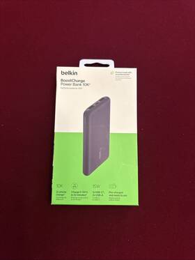 Belkin 745883823499 Boostcharge Usb-c Power Bank 10 000mah 15w Blue Fast Shipping