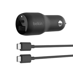 Belkin 745883829354 Boost Charge Dual Car Fast Charger With Pps Usb-a And Usb-c 37w