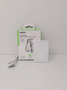 Belkin 745883841424 Boostcharge Wireless Power Bank 5k Magsafe 7.5w Charging White