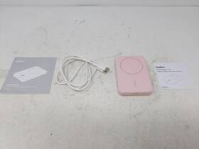 Belkin 745883852246 Boostcharge 5k Wireless Power Bank Magsafe 7.5w With Kickstand Pink