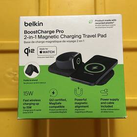 Belkin 745883883134 2-in-1 Magnetic Charging Travel Pad 15w - Magsafe-compatible