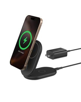 Belkin 745883889792 Magsafe Qi2 15w Foldable Wireless Charging Stand For Iphone/galaxy