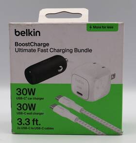Belkin 745883924936 Boostcharge Ultimate Fast Charging Bundle - Car Usb-c Charger And Cables