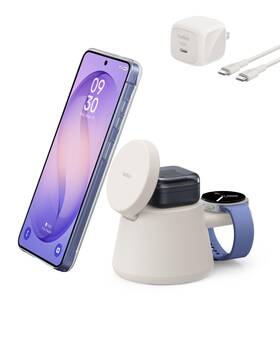 Belkin Bbb014-sa 3in1 Wireless Charging Station For Samsung Galaxy S26 Android Qi2.2