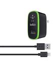 Belkin Boost Up 12 Watt-i Phone I Pad Mini Pod Black Boxed Charger Cable 722868977026