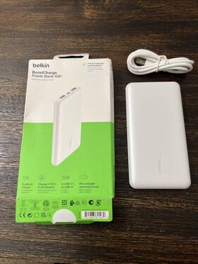 Bpb011btwh Belkin Boostcharge Power Bank 10k White Preowned