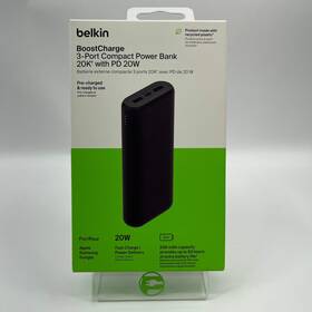 Bpb012btbk Belkin New Boostcharge 20k 3-port Compact Power Bank