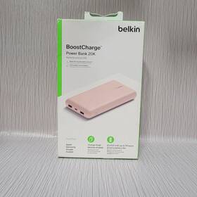 Bpb012btrg Belkin Boostcharge Power Bank Usb-c Portable Charger 20k 1 Port And 2 Usb-a