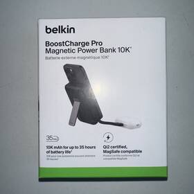 Bpd008btwh Belkin - Boostcharge Pro Wireless Power Bank 10k With Qi2 Magsafe Compatible