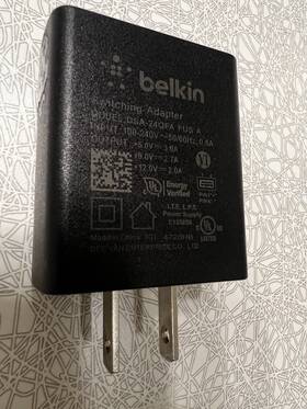 Dsa-24qfa Belkin Dsa24qfa Fus A 5v 3a 9v 2.7a 12v 2a Fast Usb Charger Adapter Black