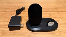 F8j235 Belkin Boostup 2-in-1 Wireless Charging Station For Iphone And Apple Watch