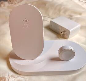 F8j235ttwht Belkin 3 In 1 Wireless Charging Station For Iphone - White