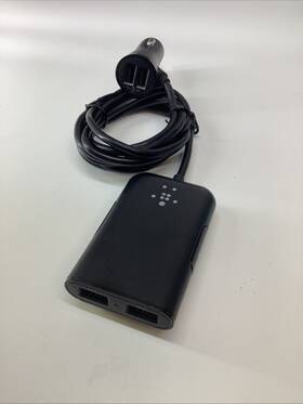 F8m935 Belkin Road Rockstar 36 With 7.2 Amp Power Adapter Car Charger 4 Usb Ports