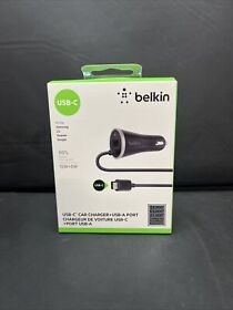 S10e Belkin Usb-c 15w Car Charger Usb-a Pass Through Cable For Galaxy S10
