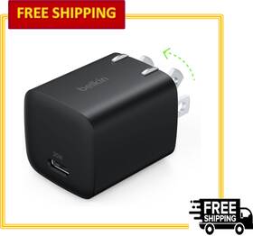 Wca012 Belkin Usb C Charger Block 25w Pd3.0 Pps Super Fast Charging Black