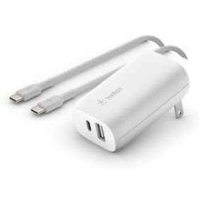 Wcb004-05wh Belkin Boost Charge 32w Usb C And A Wall Charger