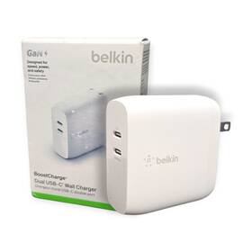 Wch012dq Belkin New Boostcharge 70w Pro Dual Port Usb-c Pd Gan Wall Charger