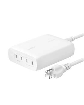 Wch015dqwh Belkin Boostcharge Pro 4-port Usb-c Gan Wall Charger 200w Multi-port
