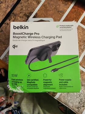 Wia011 Belkin Boostcharge Pro Magnetic Qi2 Wireless Charging Pad 15w For Iphone Black