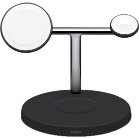 Wiz009ttbk Belkin Wiz009tt Bk Boost Charge Pro 15-watt 3-in-1 Wireless Charger With Mag Safe