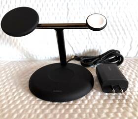 Wiz023ttbk Belkin - 3-in-1 Stand 15w Qi2 Wireless Charging For Apple Devices Black
