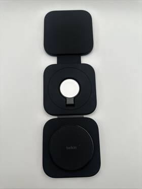 Wiz024hqbk Belkin Boost Charge Pro Qi2 3in1 Magnetic Charging Travel Pad Wiz024