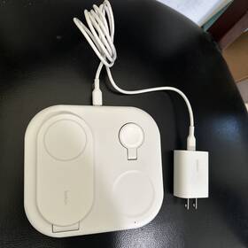 Wiz029ttwh Belkin Boost Charge 3-in-1 Qi2 15w Magnetic Foldable Charger With Magsafe - White