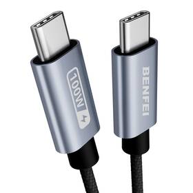 Bnf-usbc-0351g2 Benfei Usb C Fast Charging Cable 100w 6.6ft Tangle-free Silicone Cabl