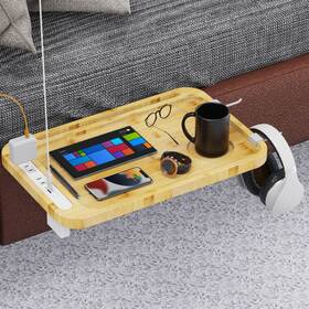 Ch-01 Bgmutcx Bedside Shelf With Usb Charging Port - Cup Holder And Ac Outlets Perfect D