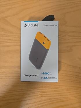 Biolite 850003383446 Charge 20 Pd 6 000 Mah Multiple Device Portable Power Bank 18 W Usb-c In/
