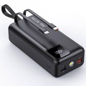 Biumvp 796168191703 Power Bank Fast Charging With Built In Cables Led Display 50000mah Portable C