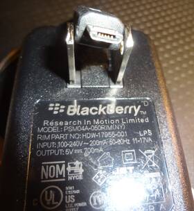 Psm04a-050rim Blackberry Ny Ac Wall Charger Model Black