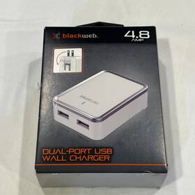 Bwa19wi525 Blackweb Bwa18w1078 Wall Charger 100v-240v Folding Plug 2 Usb Slots