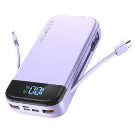 P88-purple-us Bljib Portable Charger 32000mah 22.5w Qc 3.0 Pd 20w Smart Led Display Fast Charg Inch