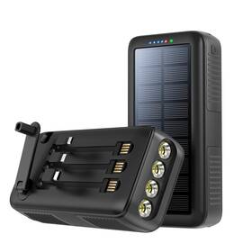 Boogostore 246118154813 Solar Charger Power Bank 63200mah Portable With Dual Outputs And