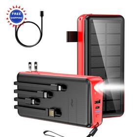 Ps-160 Boogostore 632049206558 Portable Charger Built Cable Wall Plug 50000mah 22 5w Fast Charging