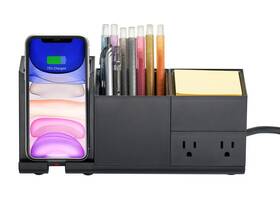 Bostitch 842048034872 New Konnect Qi Certified Wireless Phone Charging Desk Organizer Kit