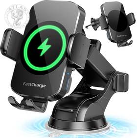 Bothlin 445050418406 Wireless Car Charger Fast Charging Phone Holder 3 In 1 Mount Auto Clampin