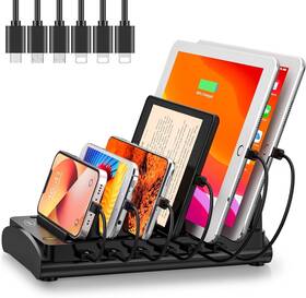 Ya60ws-6us Bototek Charging Station For Multiple Devices 60w 6 Ports Multi Charger