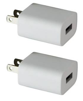 5v1.5a Brand Generic G1001 Ul Certified Usb Wall Charger Power Supply 5v 1.5a 2 Pack - White