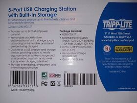 U280005st Brand New Tripp Lite 5-port Usb Charging Station With Built-in Device Storage
