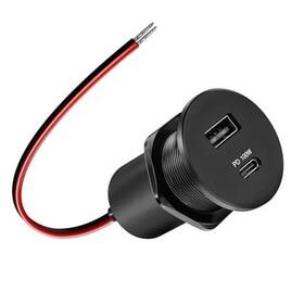 Obe-118-usb-a Branded Obe-118-usb-a/c 12v Aluminum Usb Outlet 100w Pd3.1 Type-c And 18w Qc3.0 Usb-c Laptop 1 Pcs