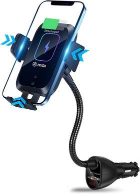 Branded01 313101144130 15w Wireless Car Charger Mount Auto-clamping Air Vent With Dual Qc 3.0 Ports New