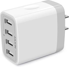 Branded01 711181657319 Usb Charger Adapter 2-pack 4.8a 4-muti Port Phone Wall Plug Fast Charging Bloc