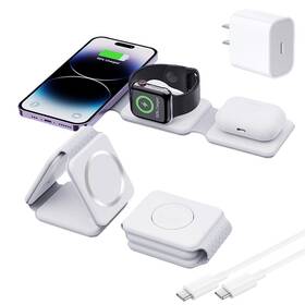 Fwc20240508 Brilliantray Wireless Charging Station 3 In 1 Foldable Travel Fast Charger For Devices