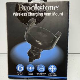 Brookstone 840286405812 Magnetic Wireless Charging Vent Mount For Iphone And Samsung