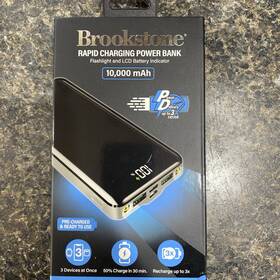 Brookstone 840286406161 Rapid Charging Power Bank 10 000 Mah