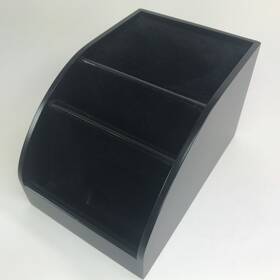 Brookstone 883594025181 Mini Charging Station Valet Dark Brown Black Power Cord Compartment